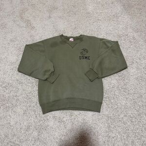 Soffe Men's Green and Khaki Sweatshirt